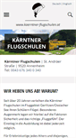 Mobile Screenshot of kaerntner-flugschulen.at