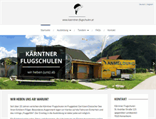 Tablet Screenshot of kaerntner-flugschulen.at